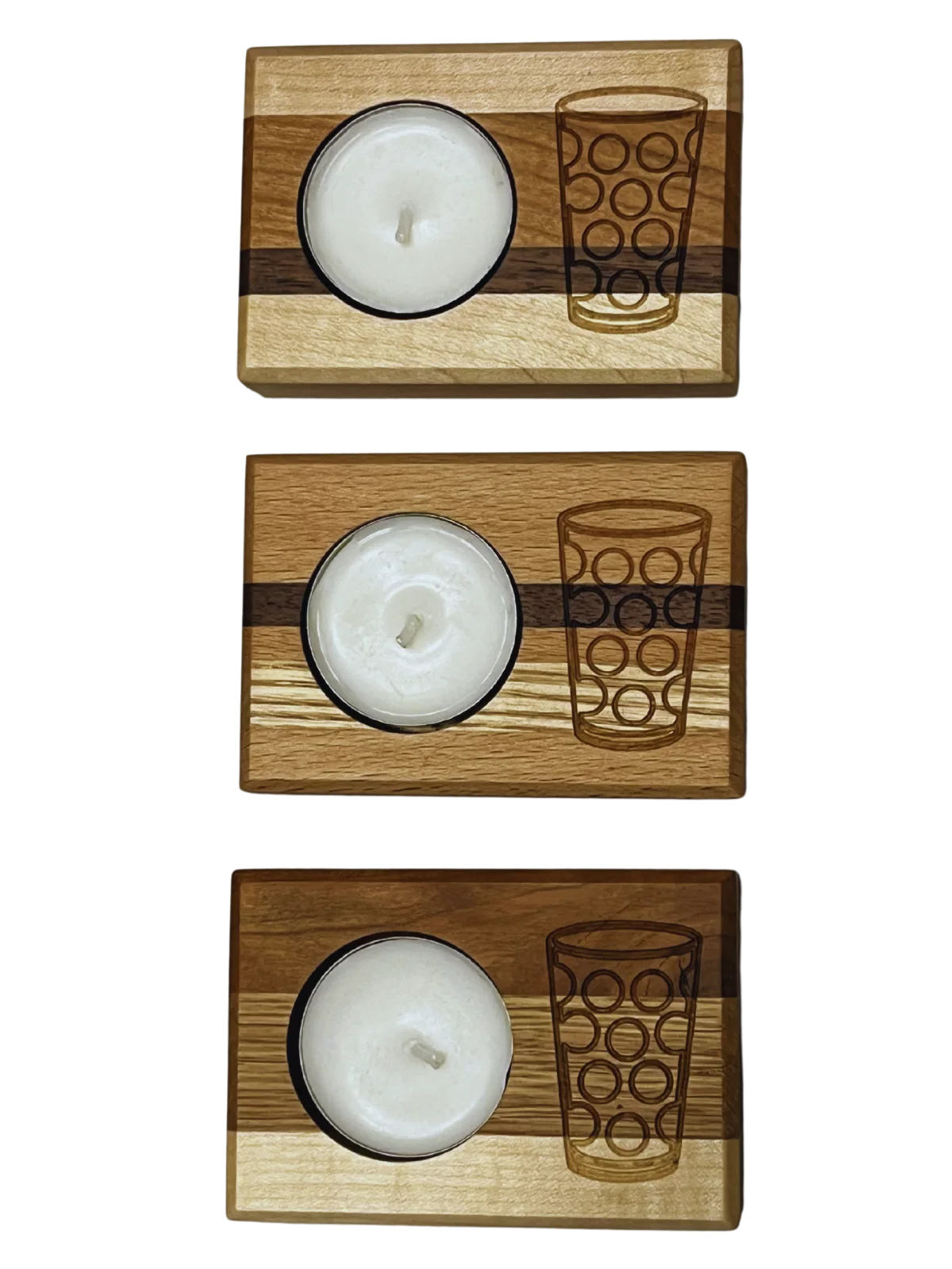 Teelichthalter aus Holz